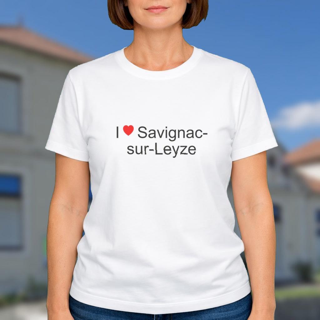 T-shirt I love savignac-sur-leyze