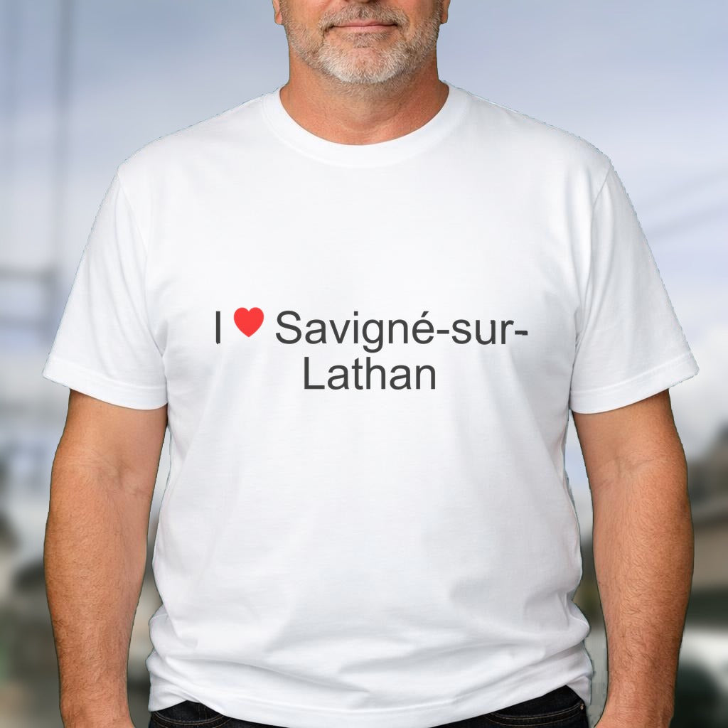 T-shirt I love savigné-sur-lathan