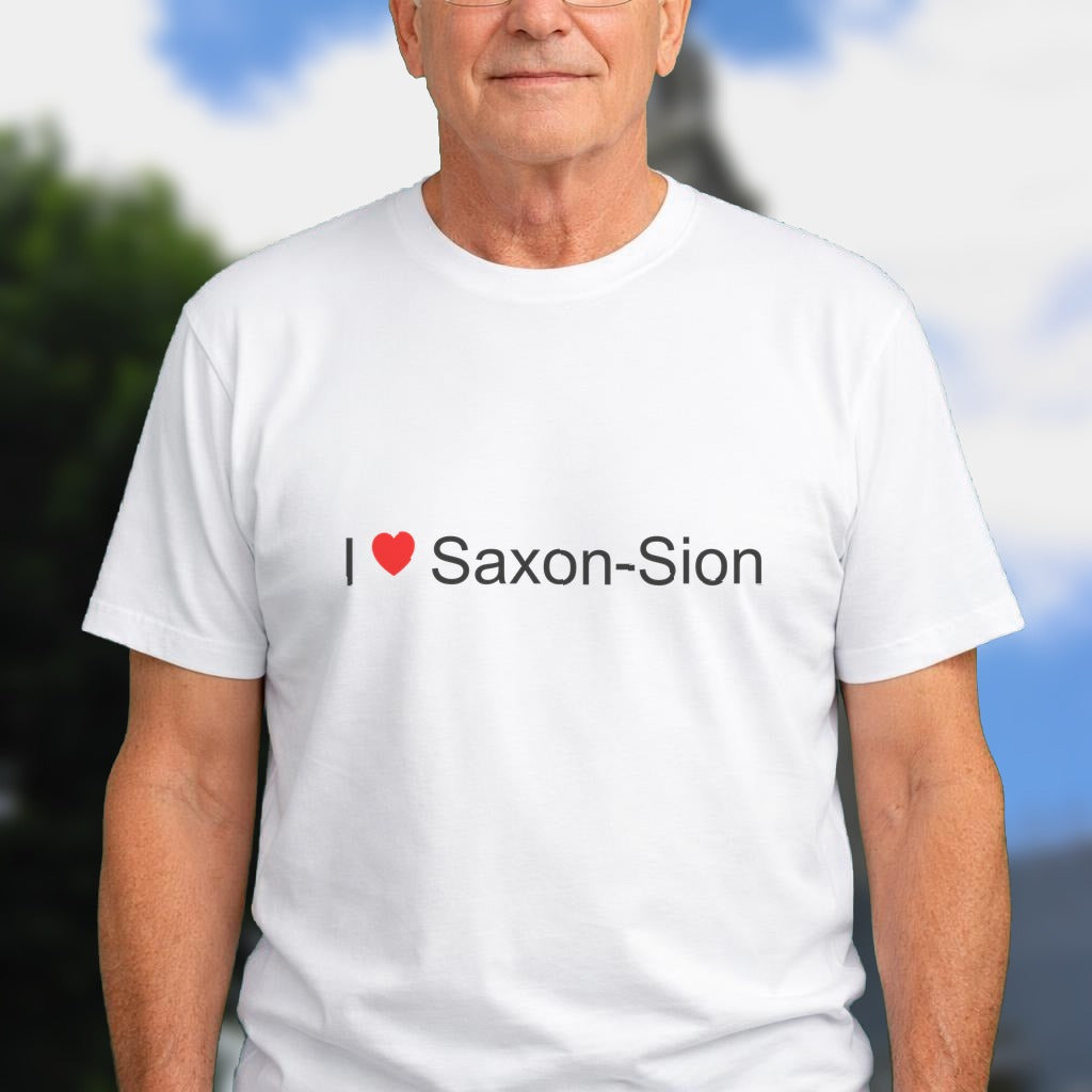 T-shirt I love saxon-sion