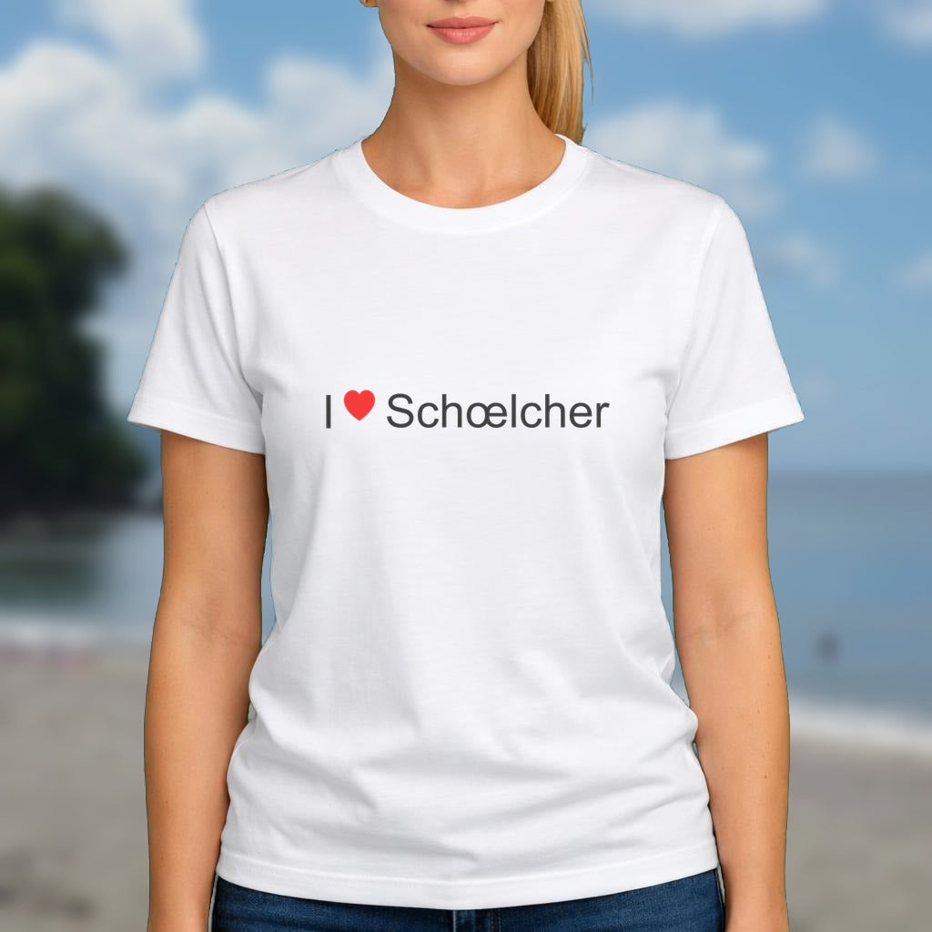 T-shirt I love schœlcher