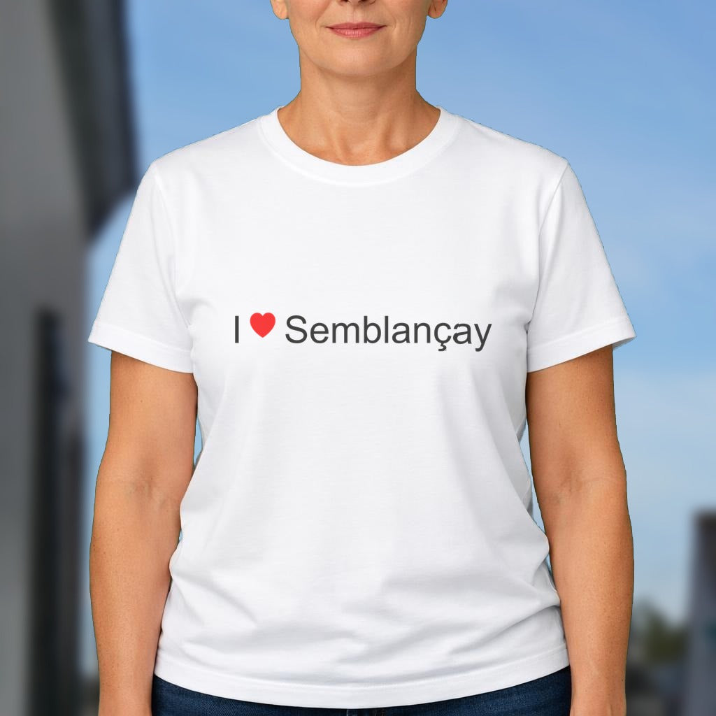 T-shirt I love semblançay