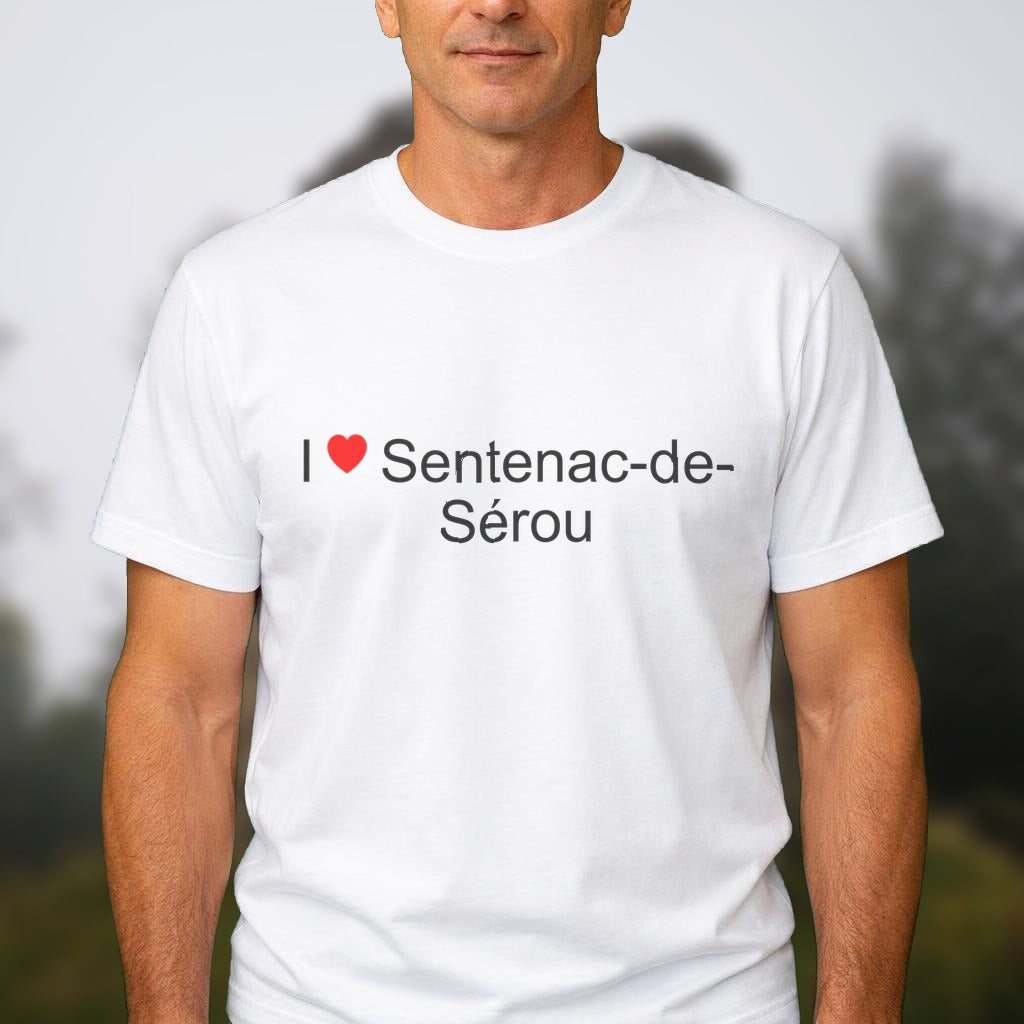 T-shirt I love sentenac-de-sérou