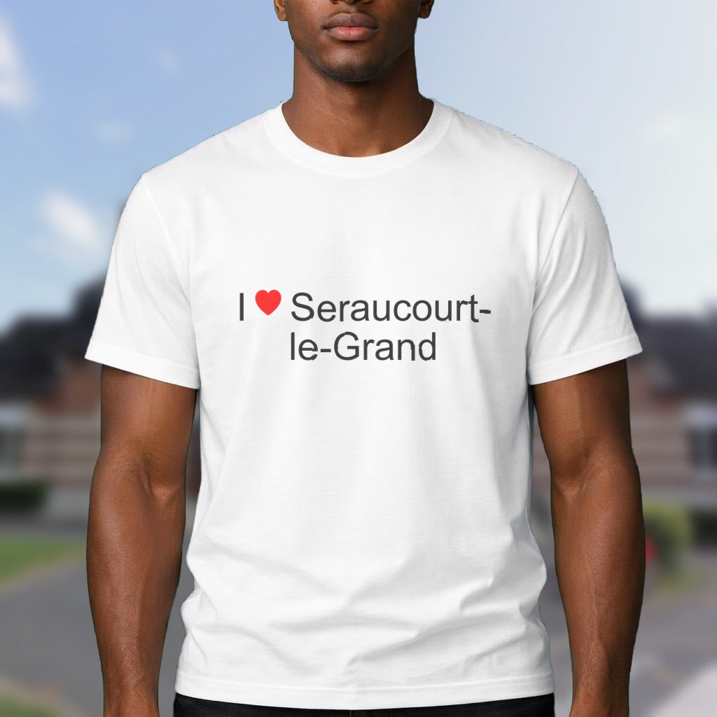 T-shirt I love seraucourt-le-grand