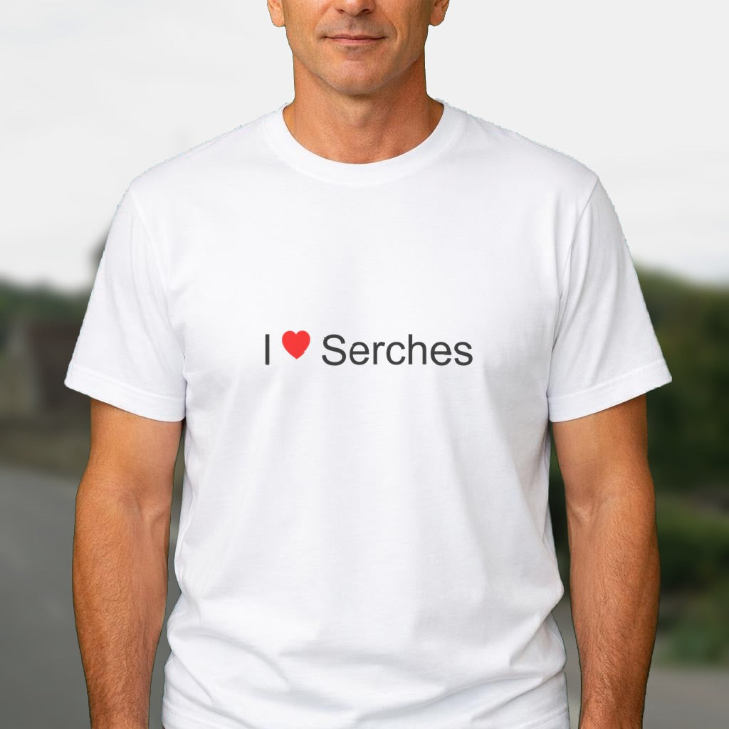 T-shirt I love serches