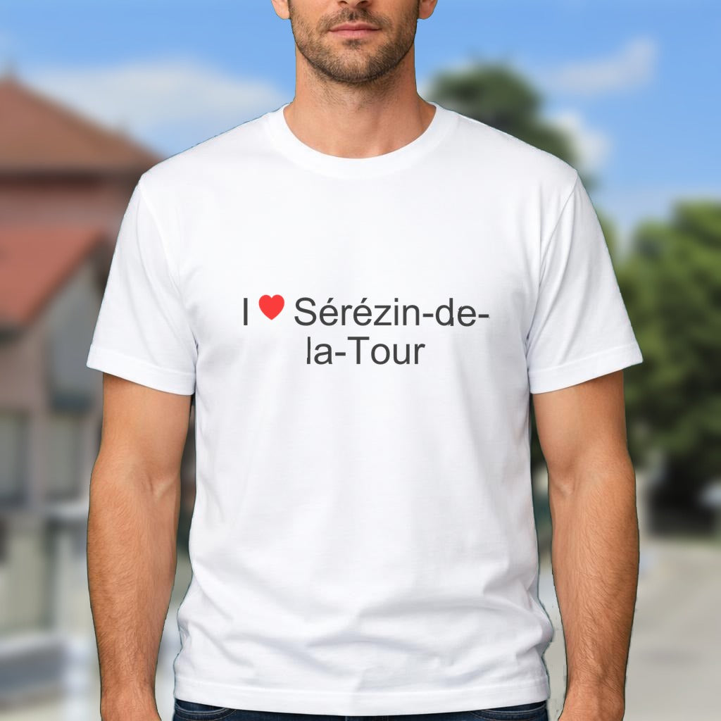 T-shirt I love sérézin-de-la-tour