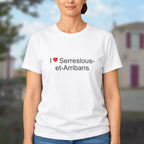 T-shirt I love serreslous-et-arribans