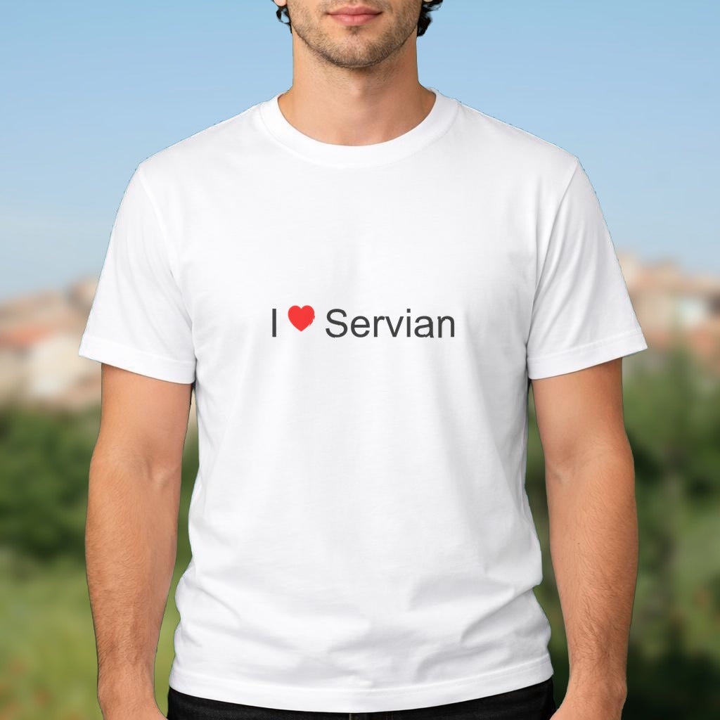 T-shirt I love servian