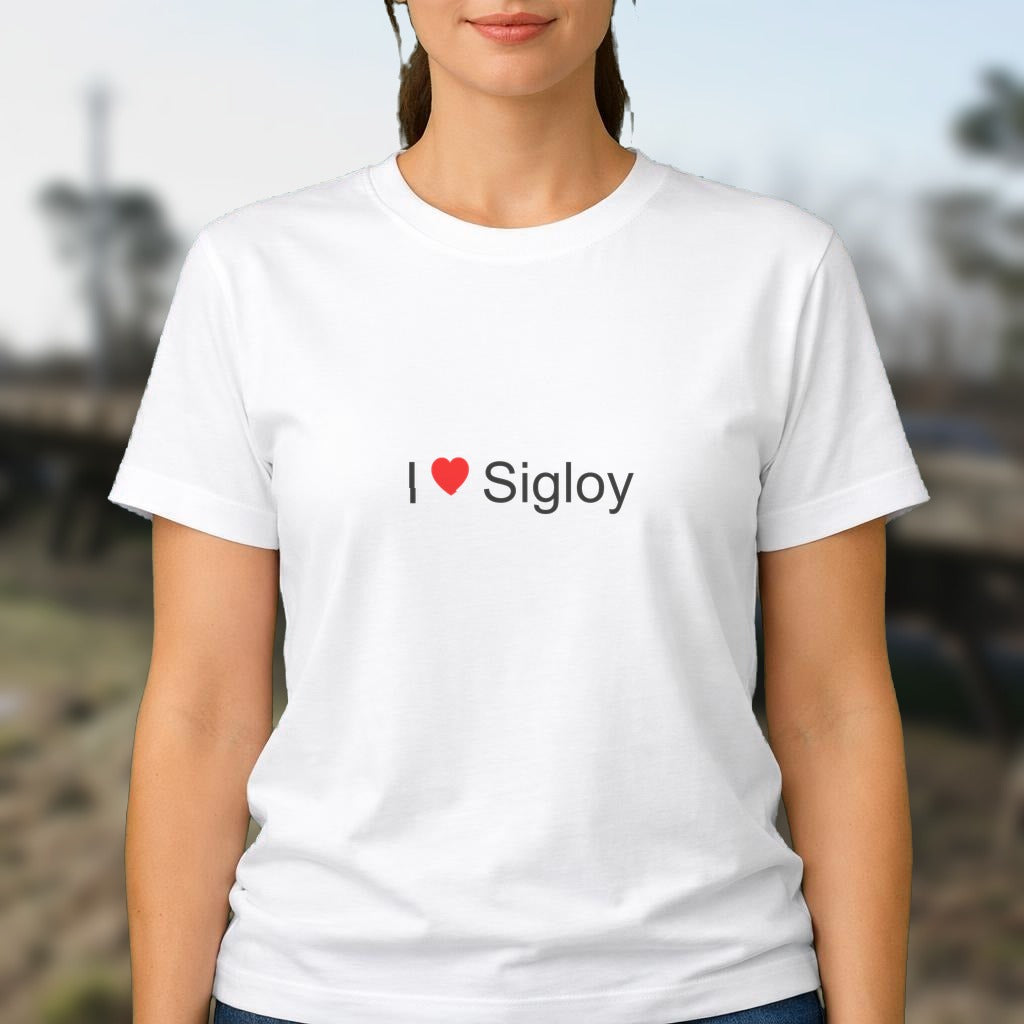 T-shirt I love sigloy