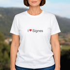 T-shirt I love signes