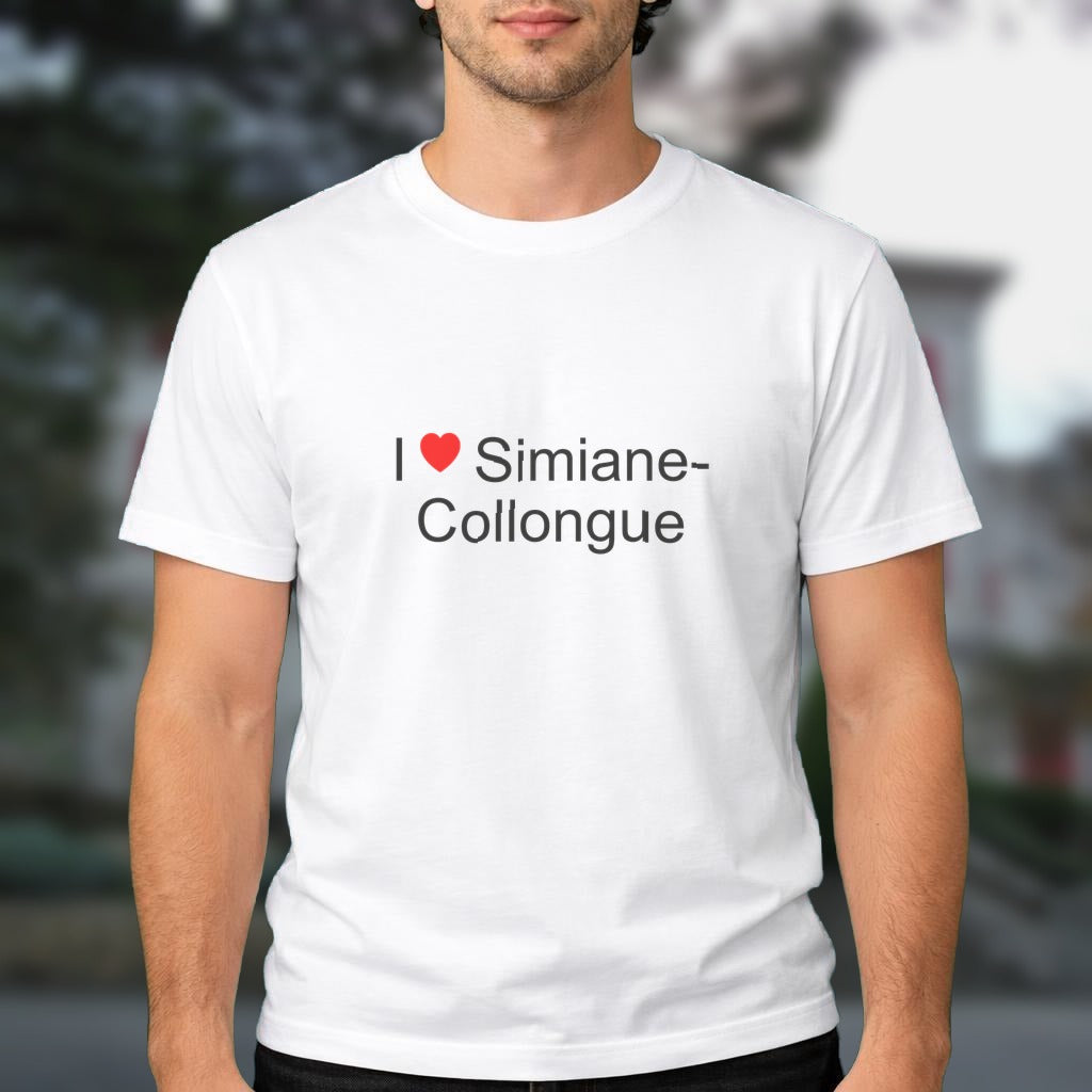 T-shirt I love simiane-collongue