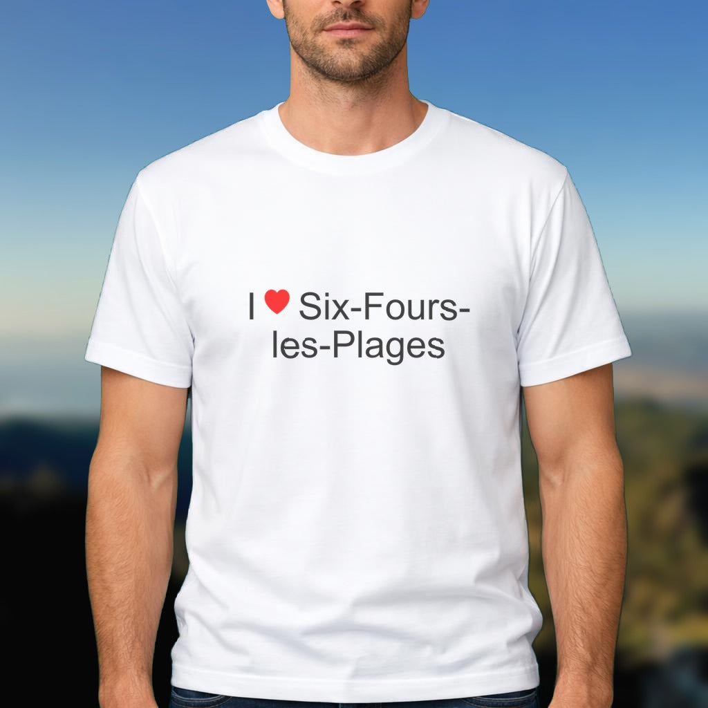 T-shirt I love six-fours-les-plages