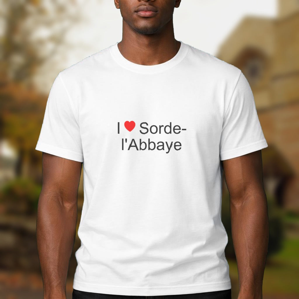 T-shirt I love sorde-l'abbaye