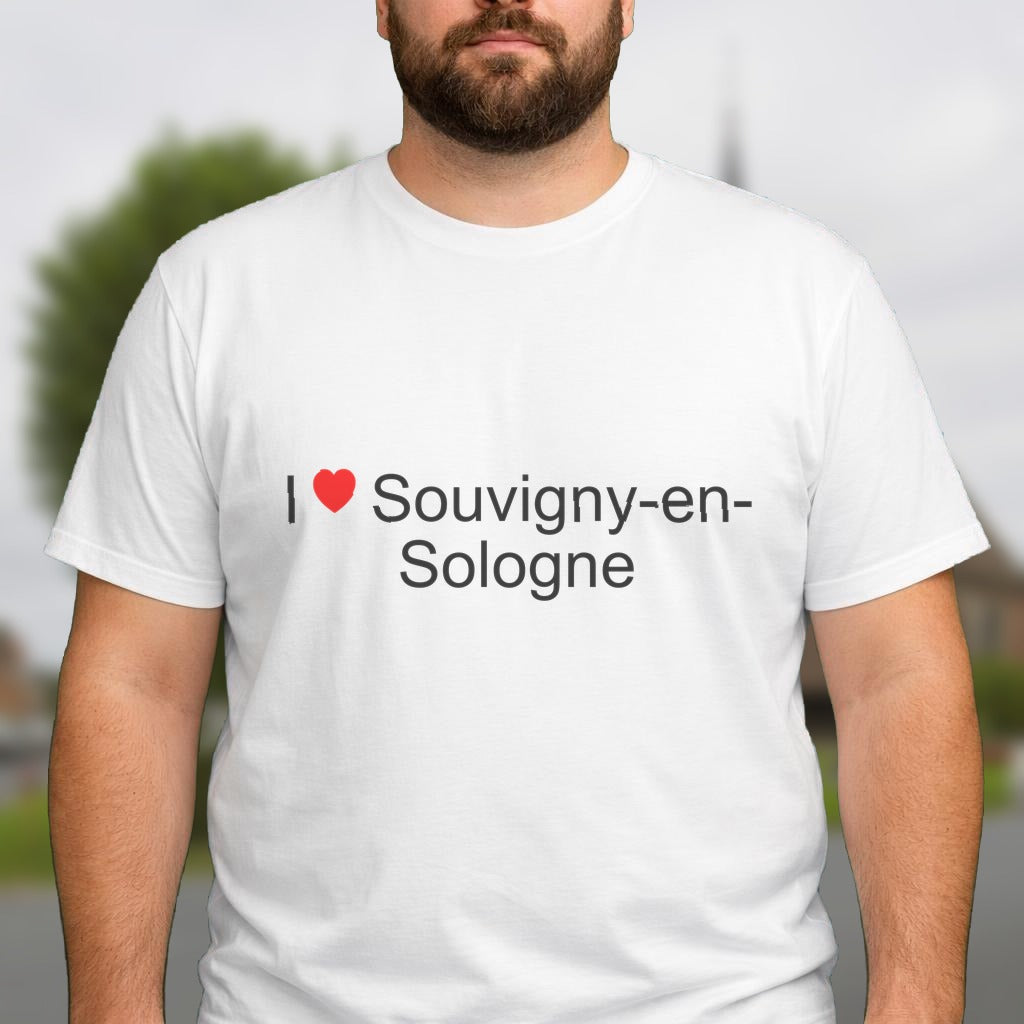 T-shirt I love souvigny-en-sologne