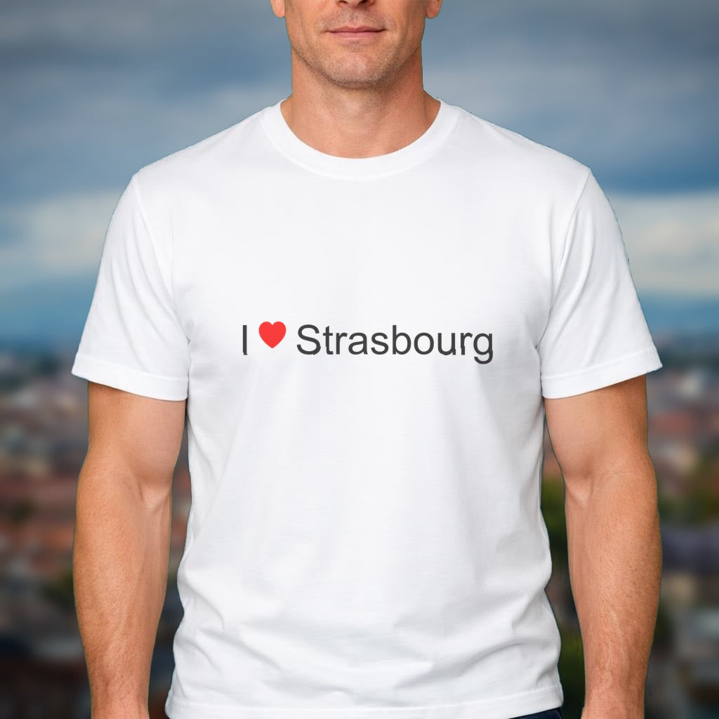 T-shirt I Love Strasbourg — vue 1 | Citeeshirt