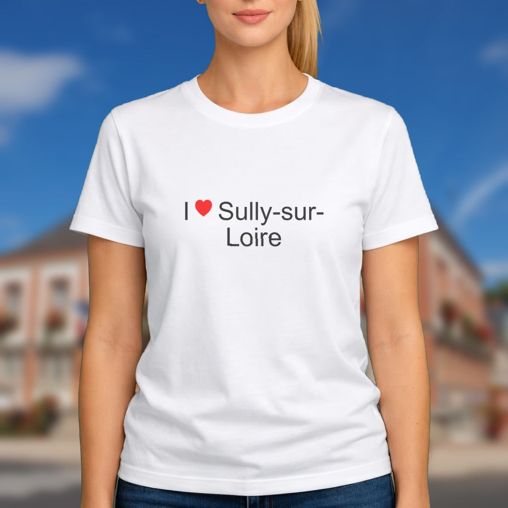 T-shirt I love sully-sur-loire
