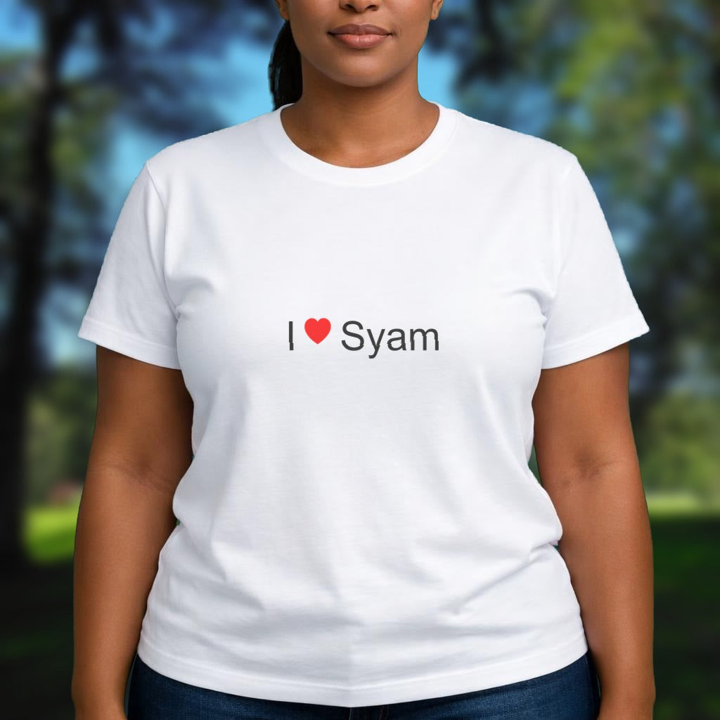 T-shirt I love syam