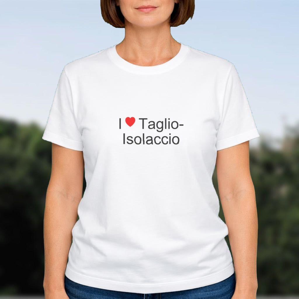T-shirt I love taglio-isolaccio