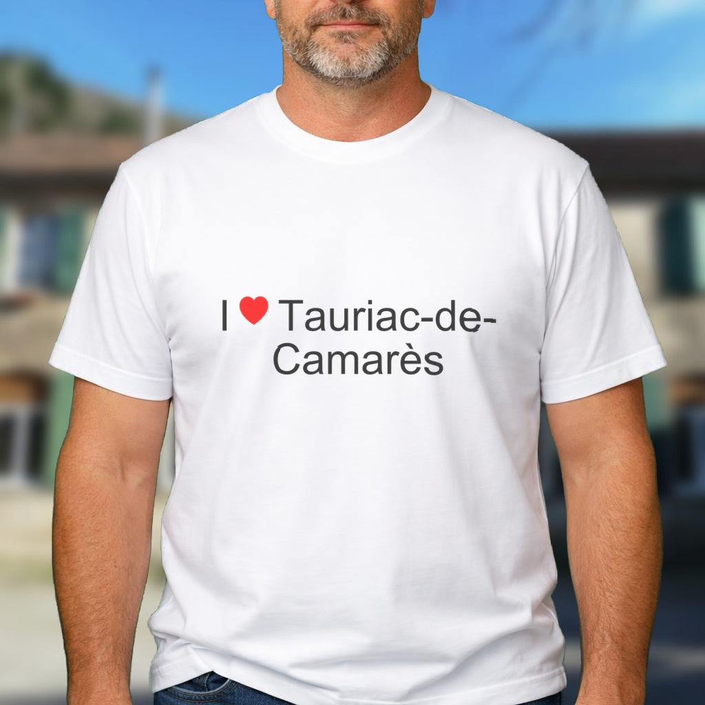 T-shirt I love tauriac-de-camarès