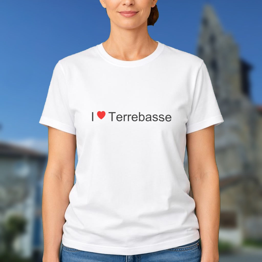 T-shirt I love terrebasse