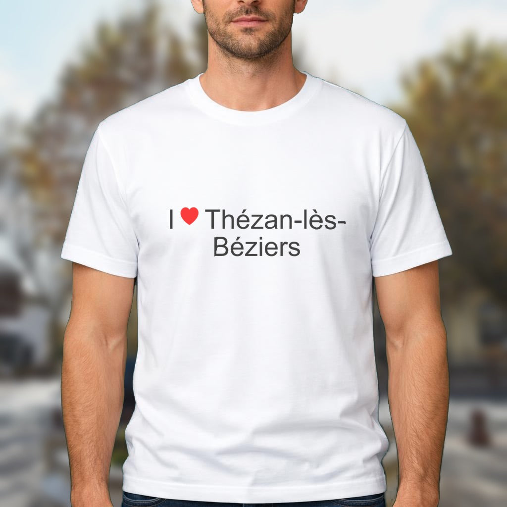 T-shirt I love thézan-lès-béziers