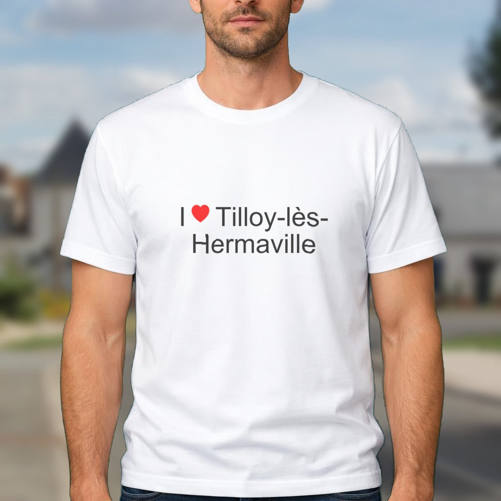 T-shirt I love tilloy-lès-hermaville