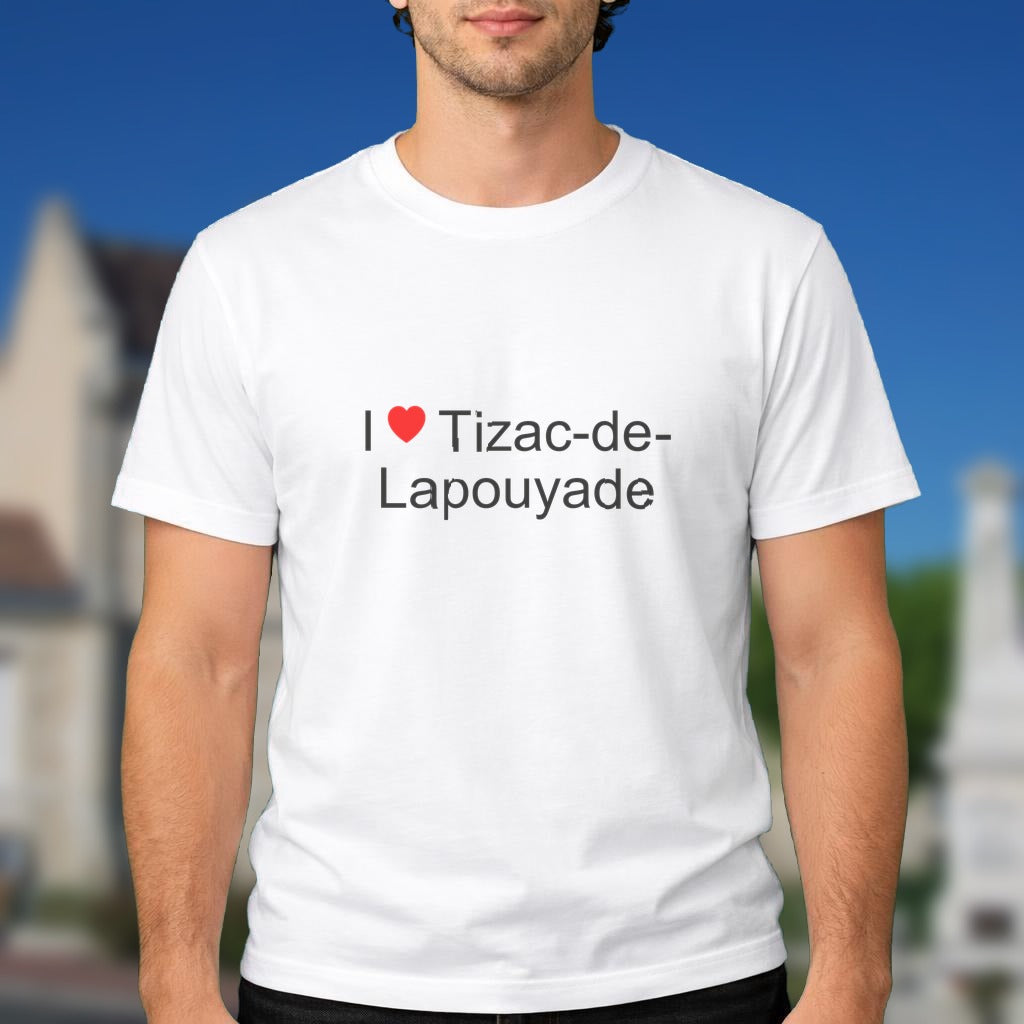 T-shirt I love tizac-de-lapouyade