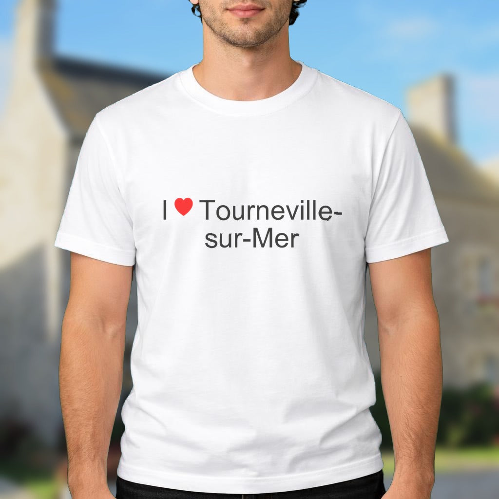 T-shirt I love tourneville-sur-mer