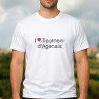 T-shirt I love tournon-d'agenais
