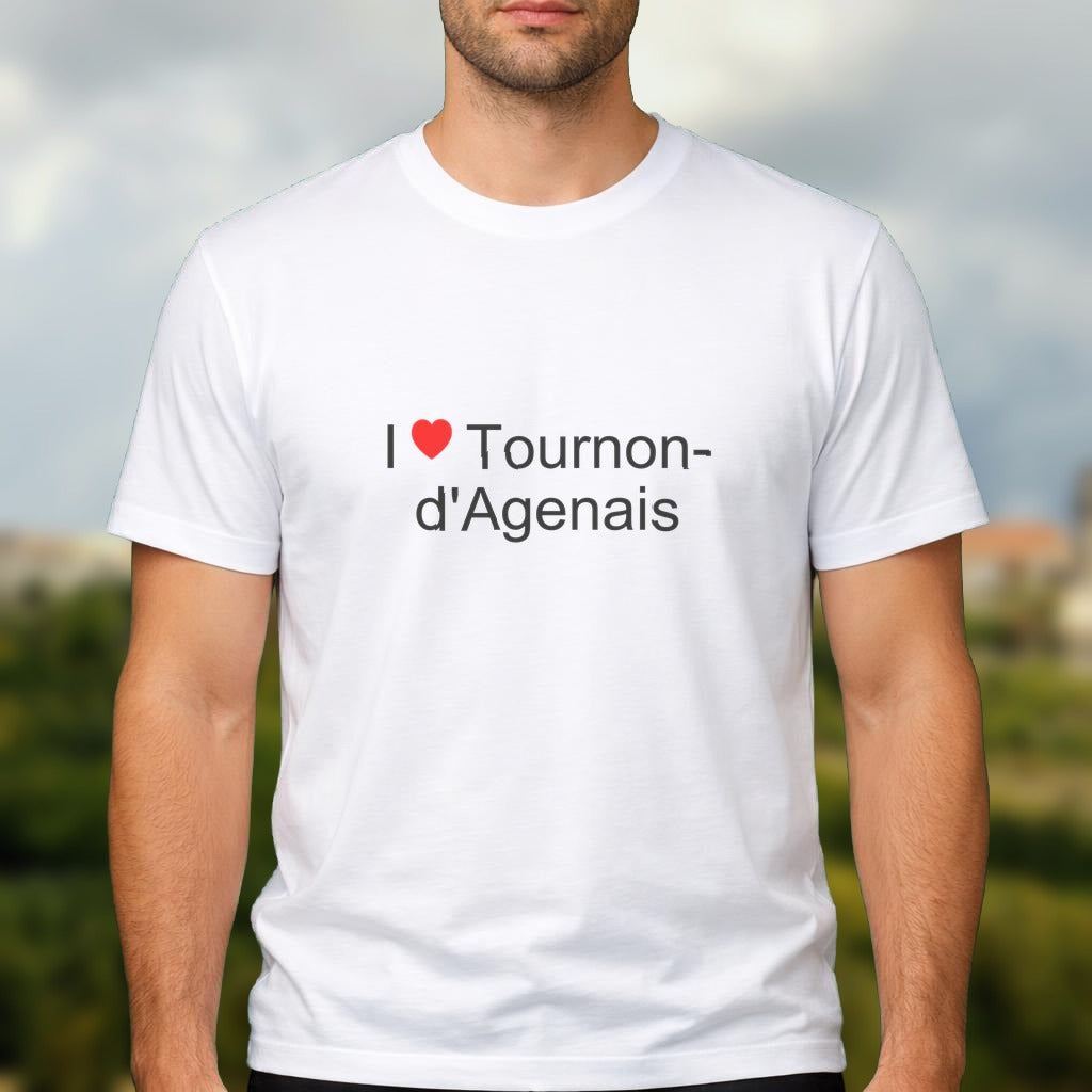 T-shirt I love tournon-d'agenais