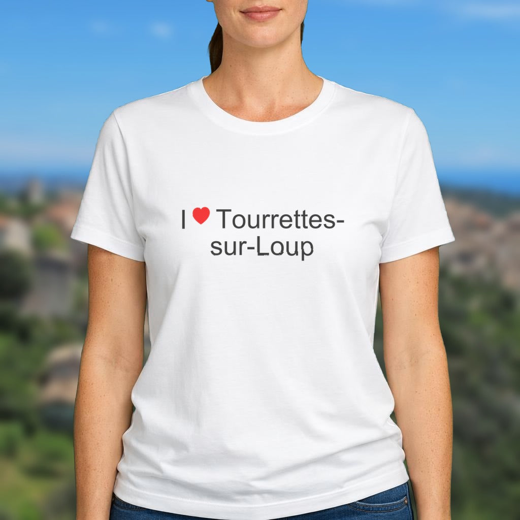 T-shirt I love tourrettes-sur-loup