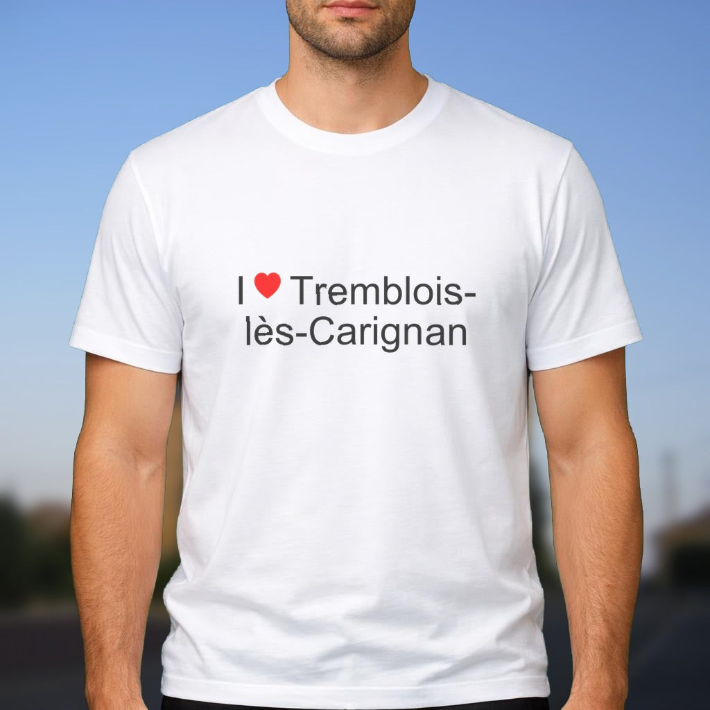 T-shirt I love tremblois-lès-carignan