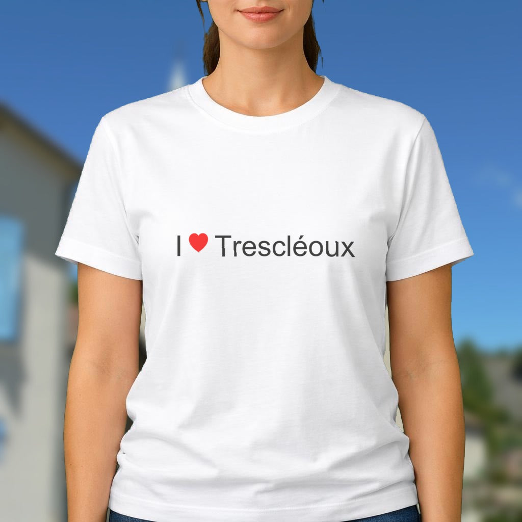 T-shirt I love trescléoux