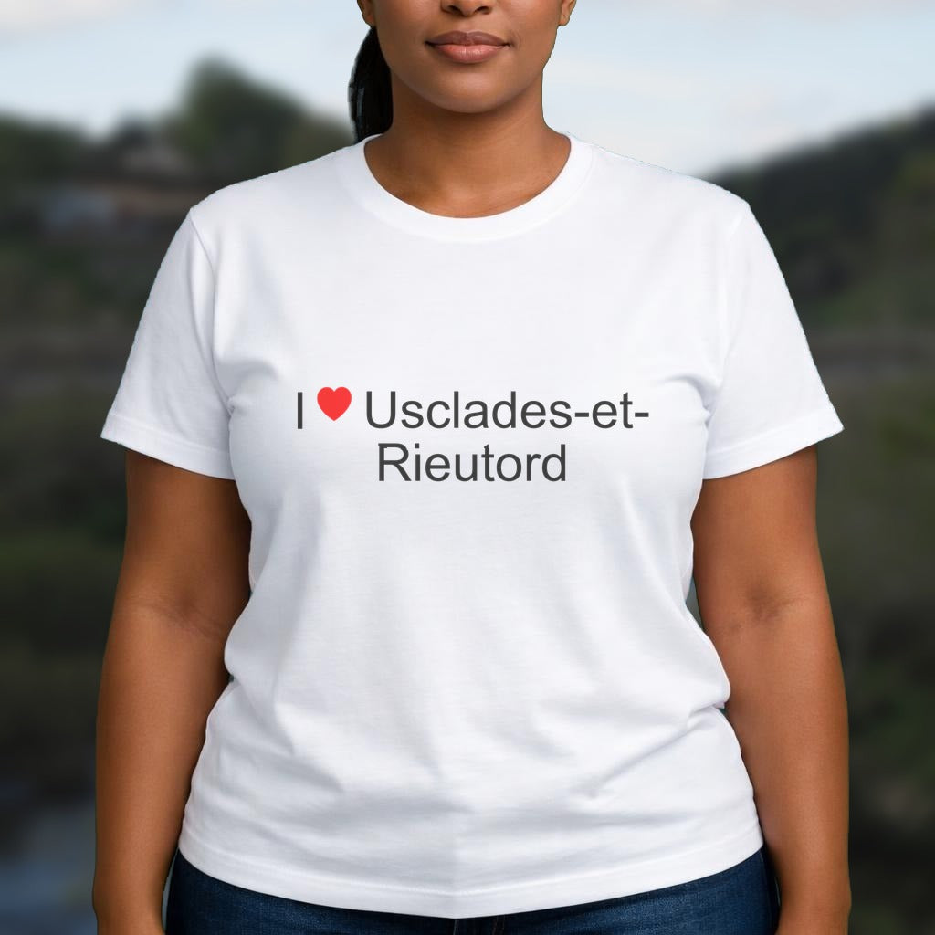 T-shirt I love usclades-et-rieutord
