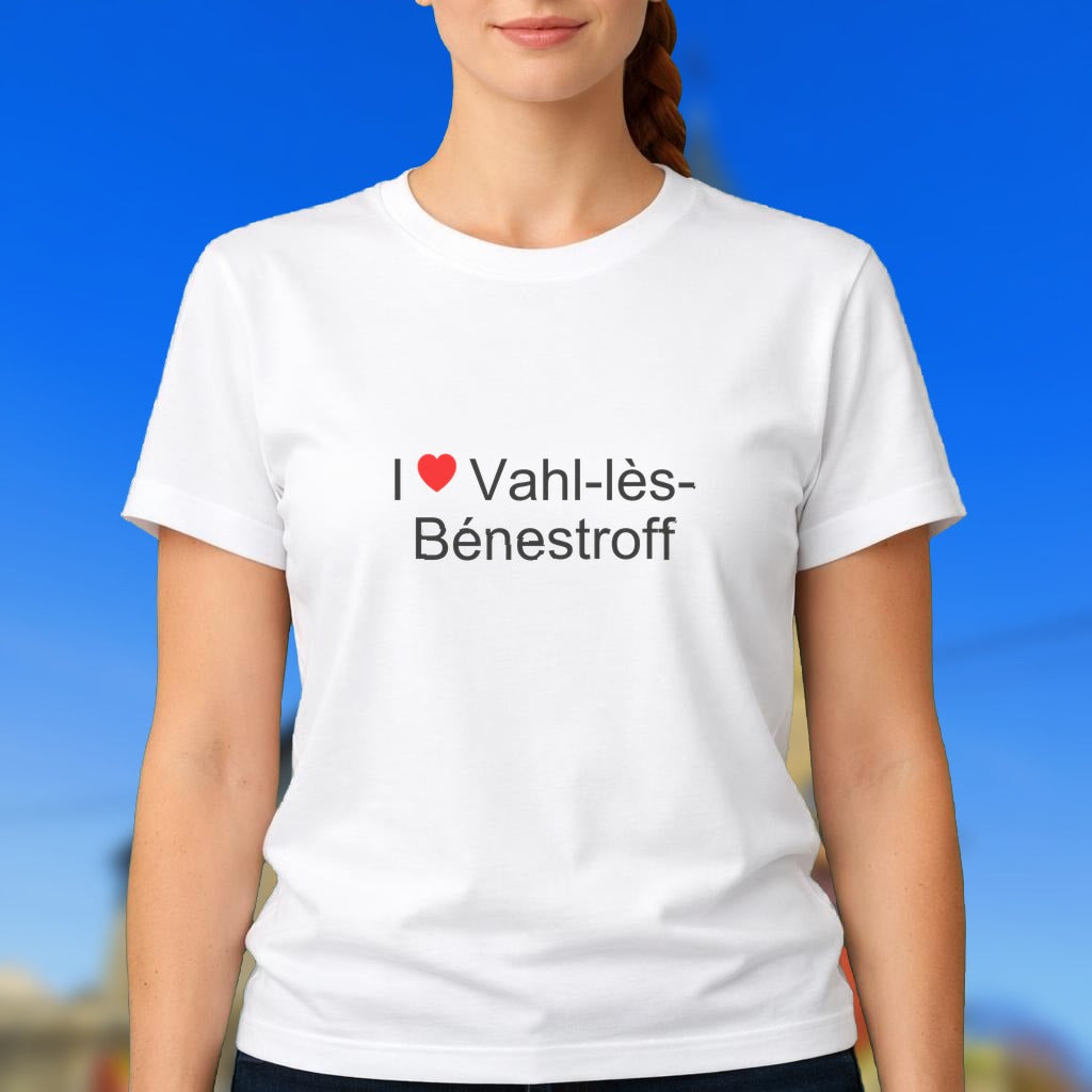 T-shirt I love vahl-lès-bénestroff