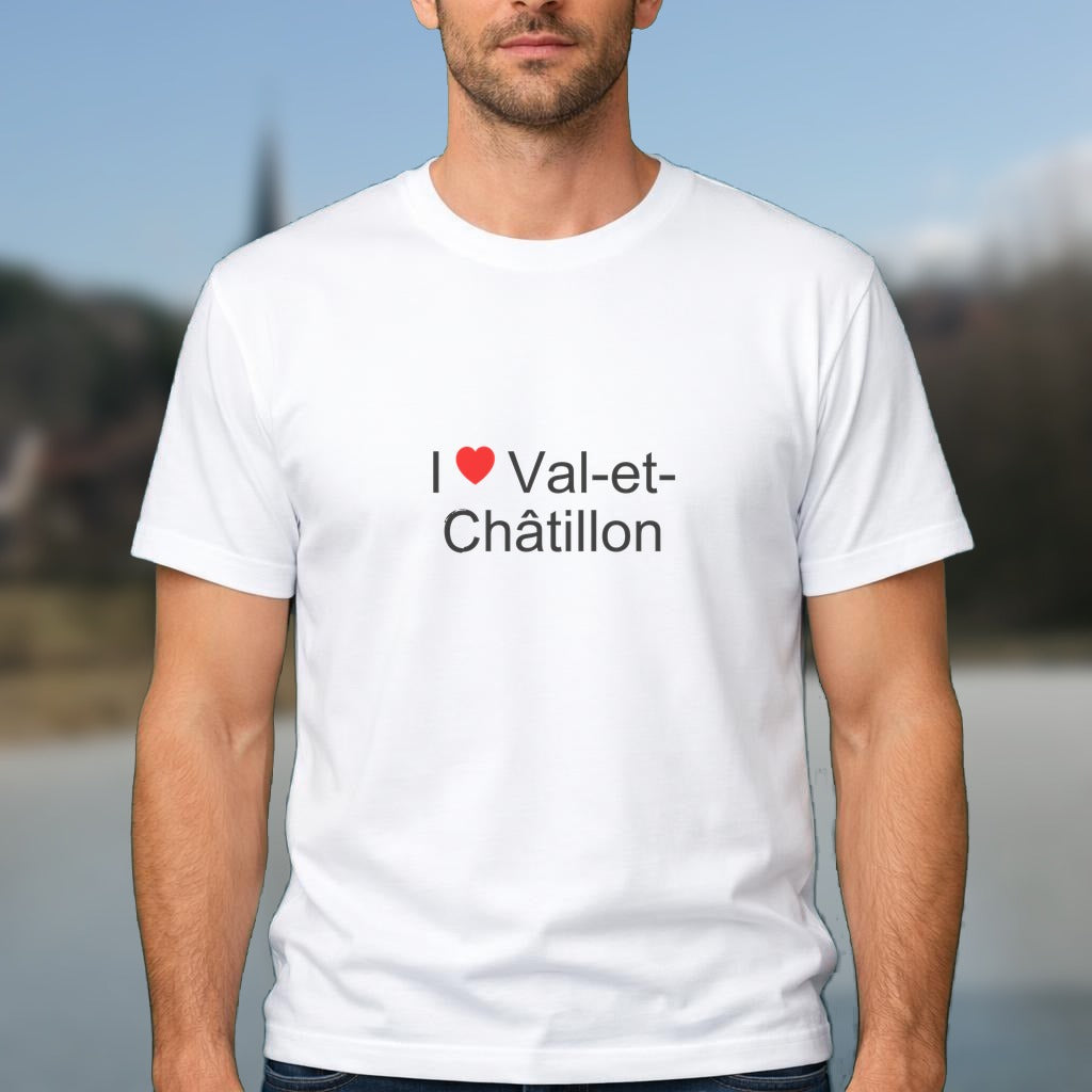 T-shirt I love val-et-châtillon