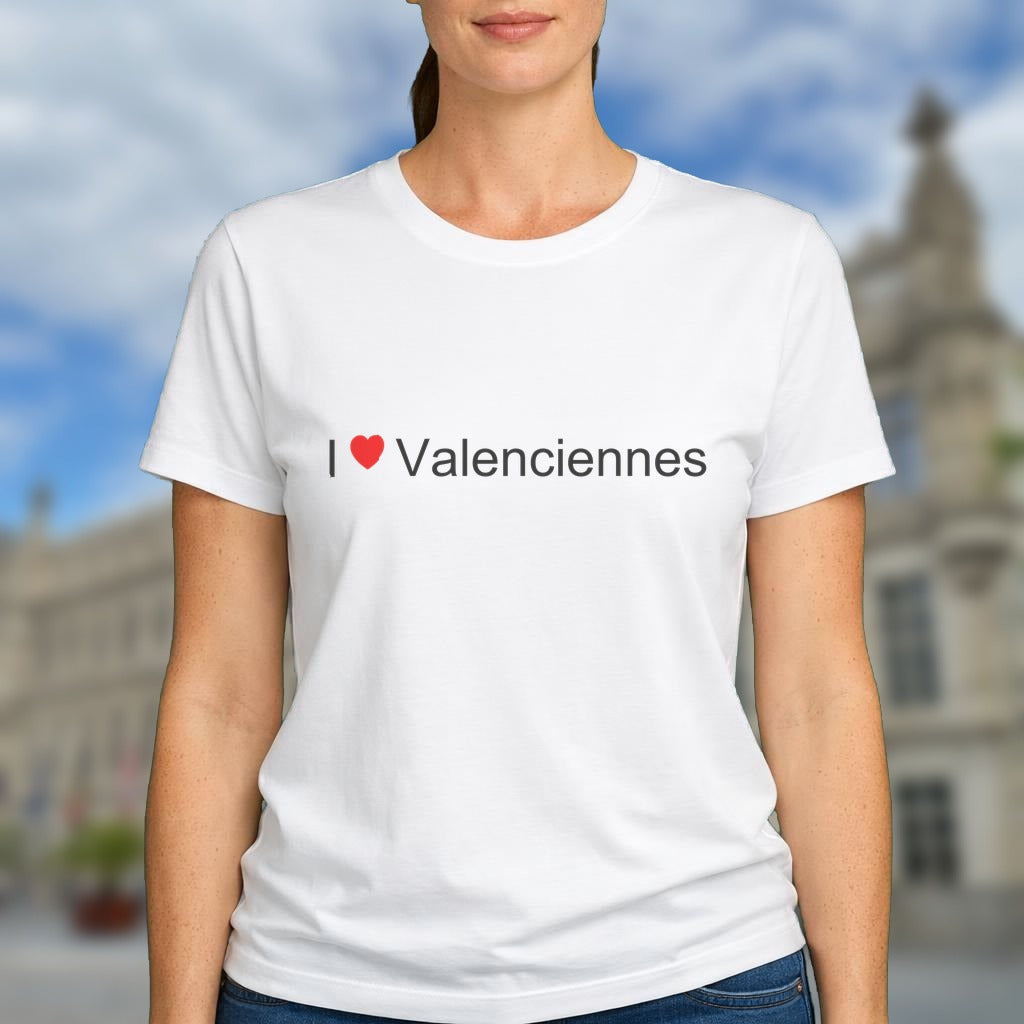 T-shirt I love valenciennes