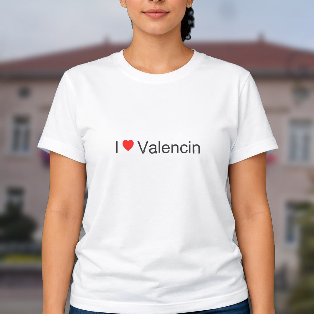 T-shirt I love valencin