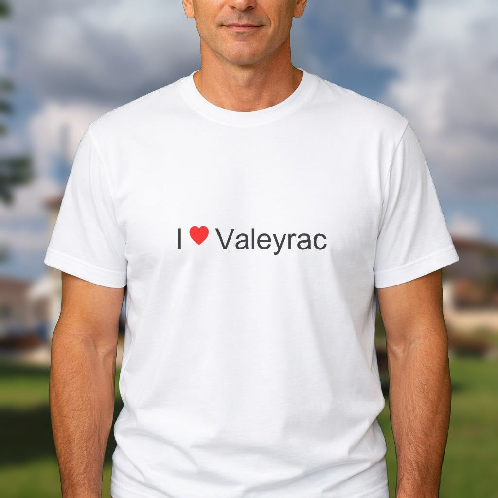T-shirt I love valeyrac