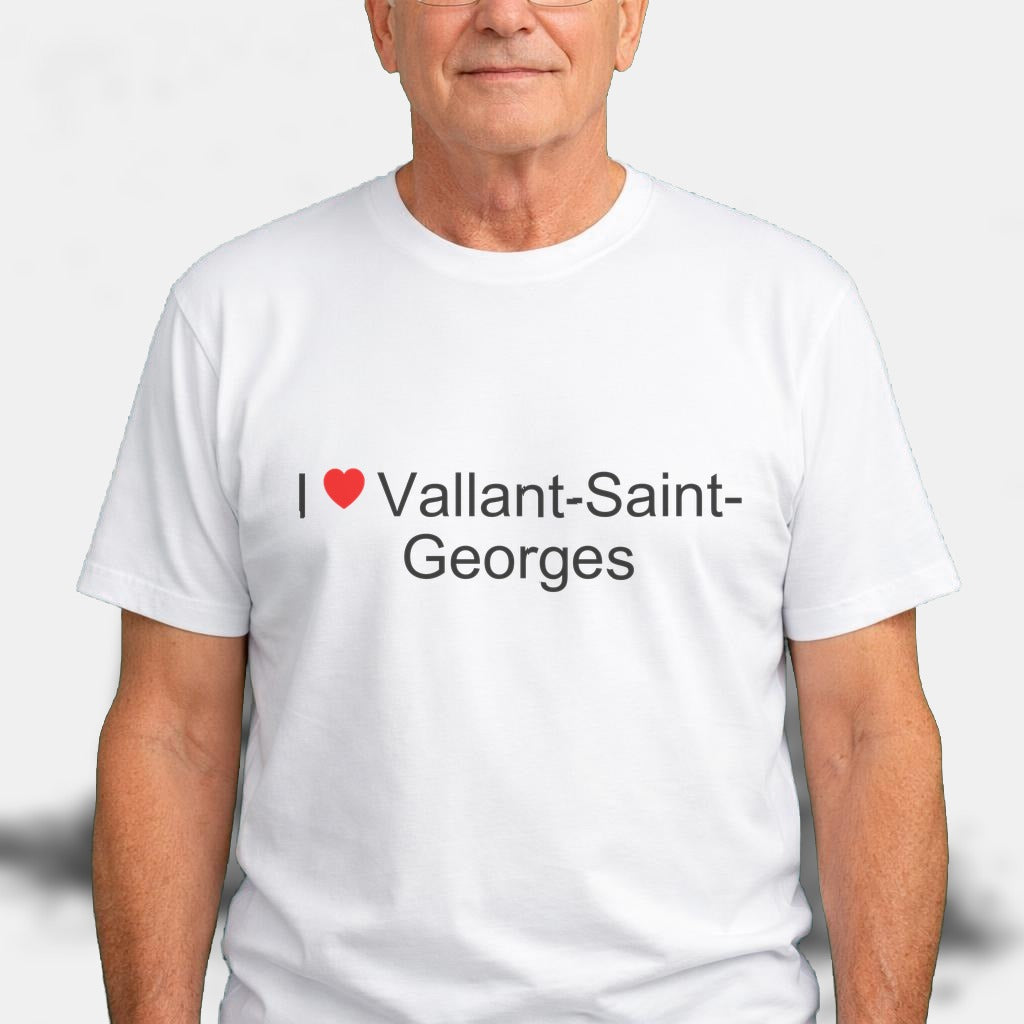 T-shirt I love vallant-saint-georges