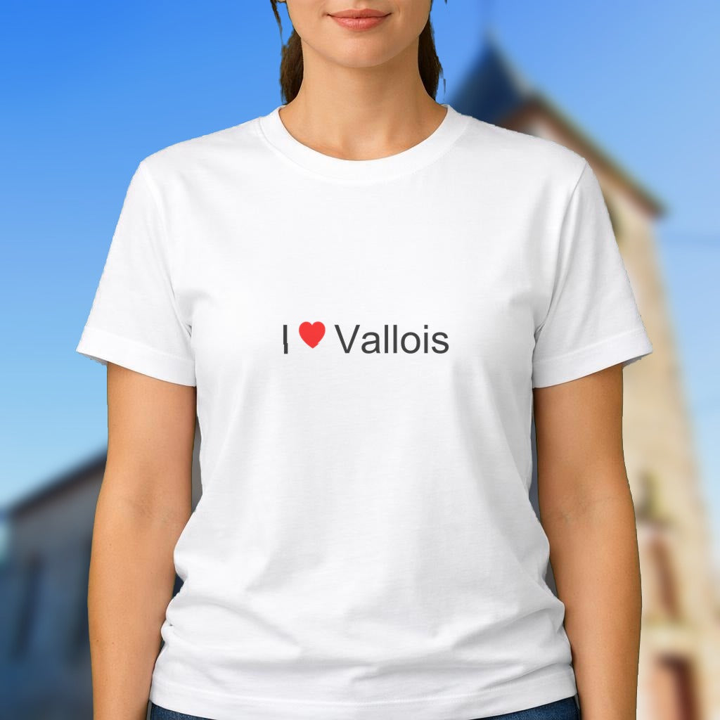 T-shirt I love vallois