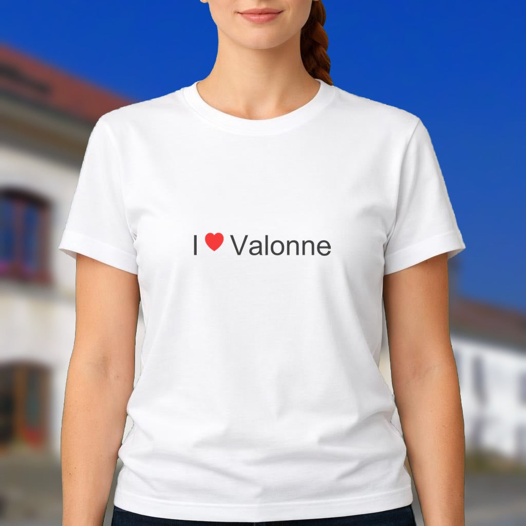 T-shirt I love valonne