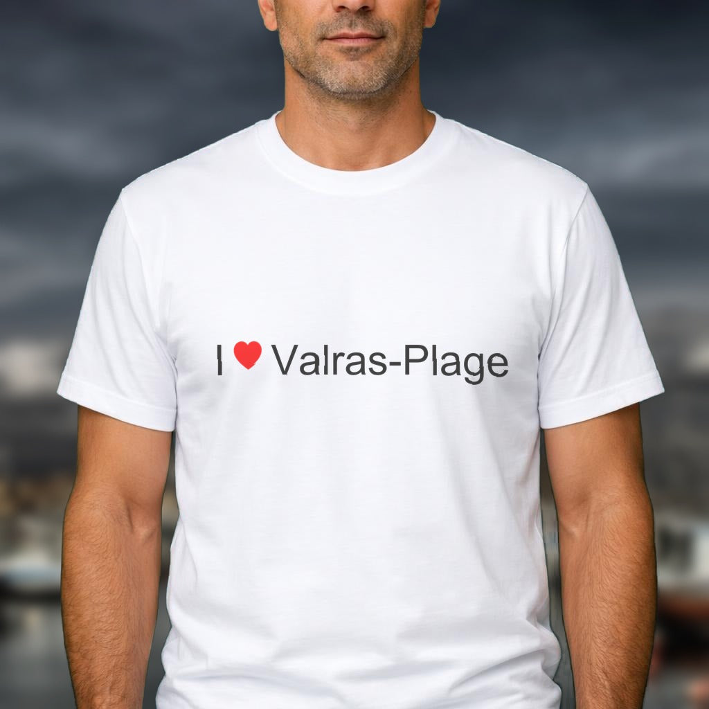 T-shirt I love valras-plage