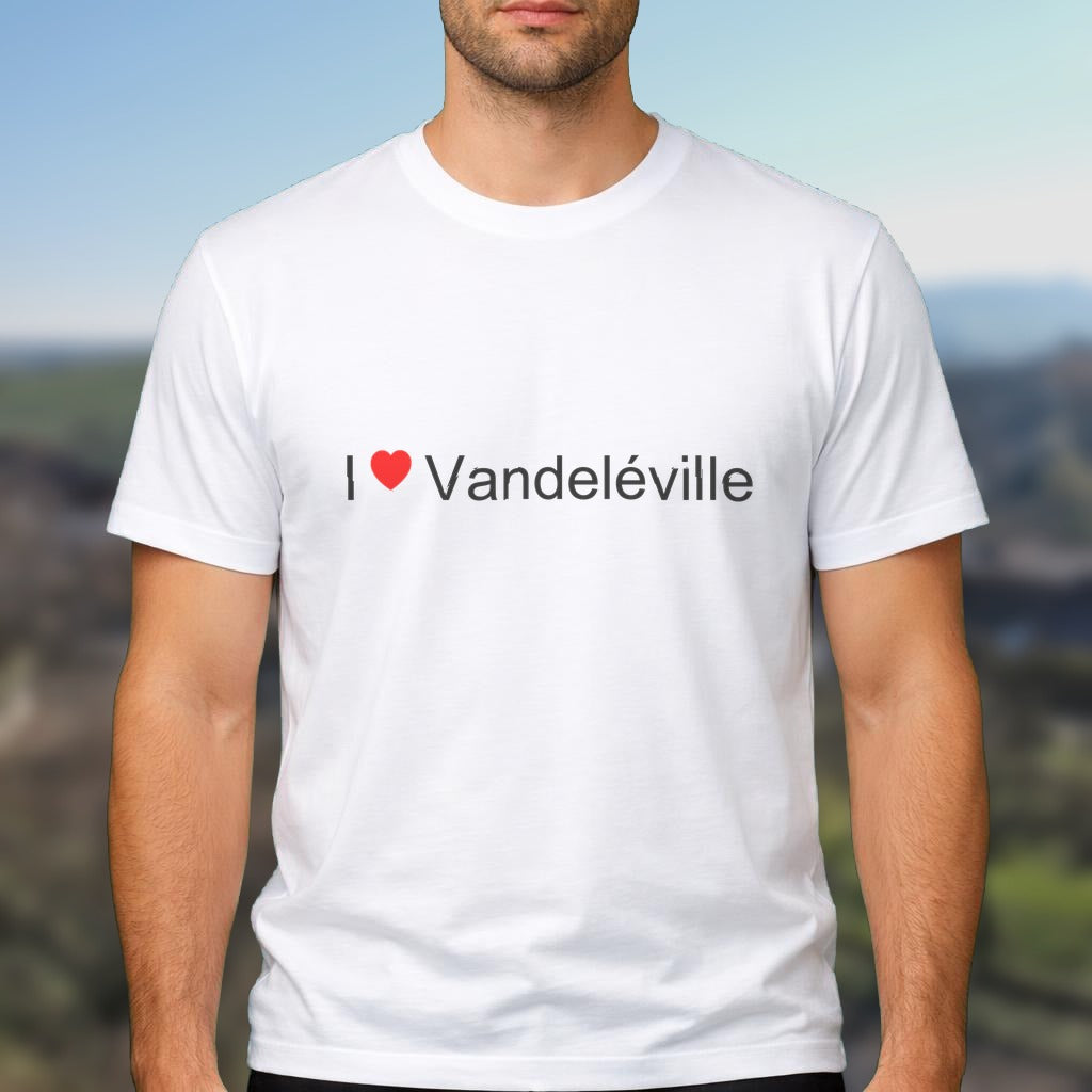 T-shirt I love vandeléville