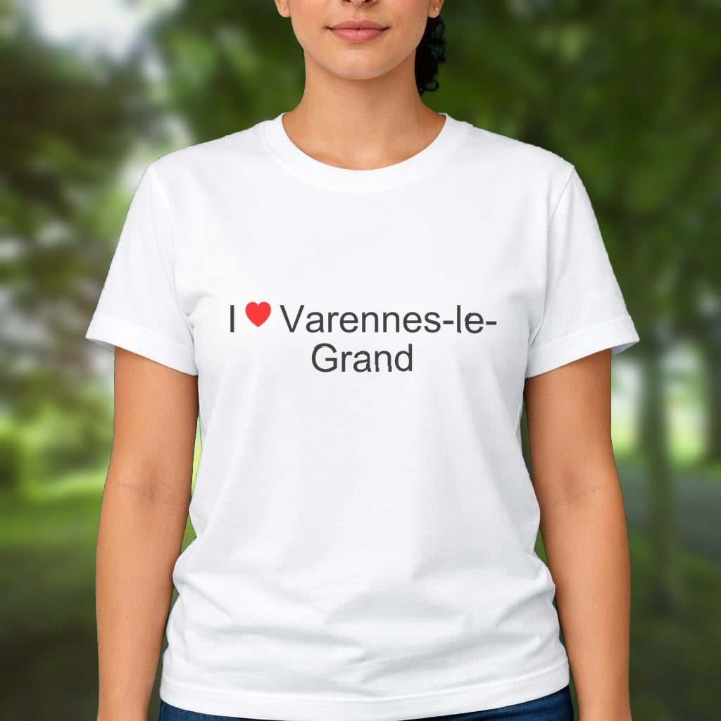 T-shirt I love varennes-le-grand - cadeau souvenir Saône-et-Loire par Citeeshirt