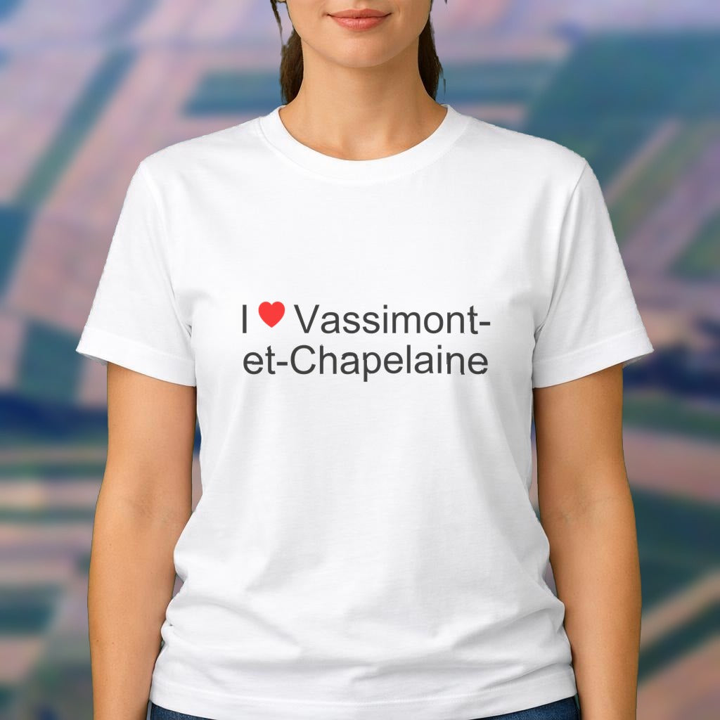 T-shirt I love vassimont-et-chapelaine