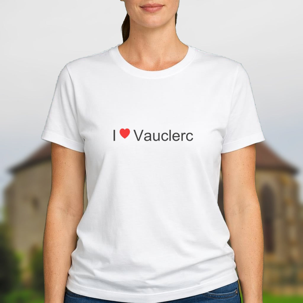 T-shirt I love vauclerc
