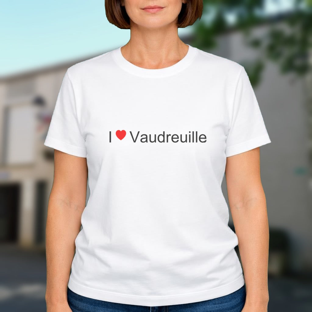 T-shirt I love vaudreuille