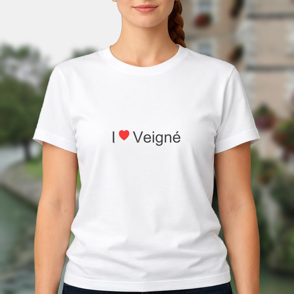 T-shirt I love veigné