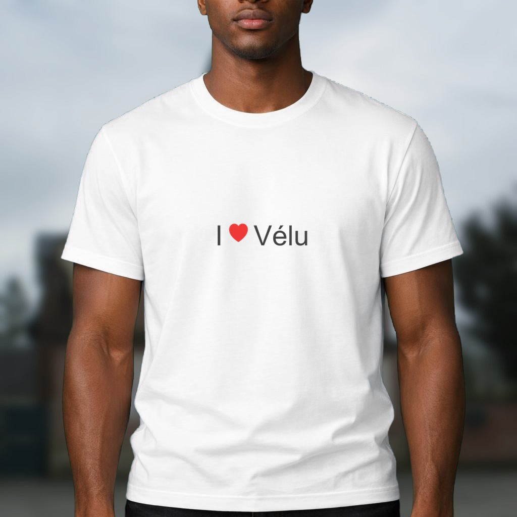 T-shirt I love vélu