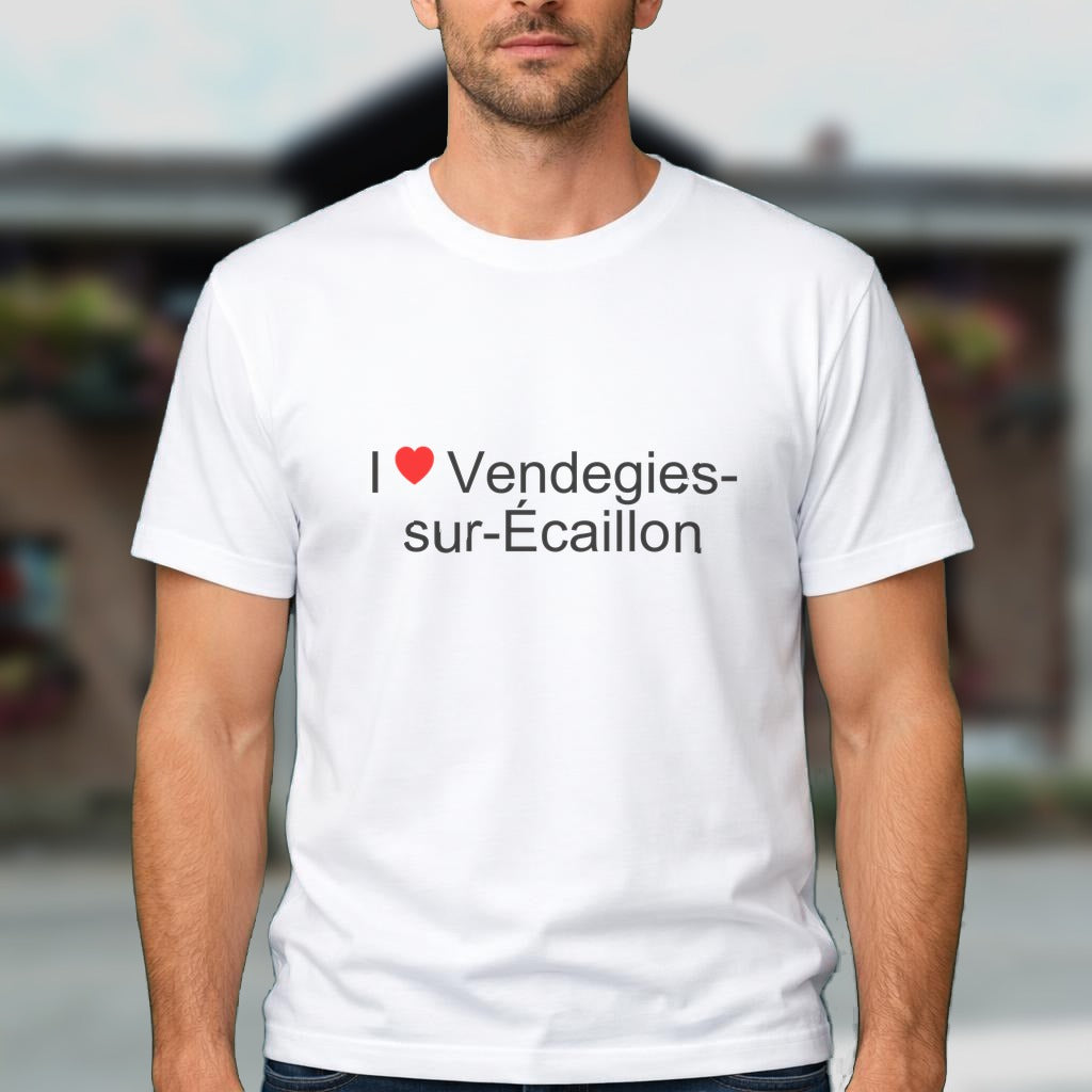 T-shirt I love vendegies-sur-écaillon